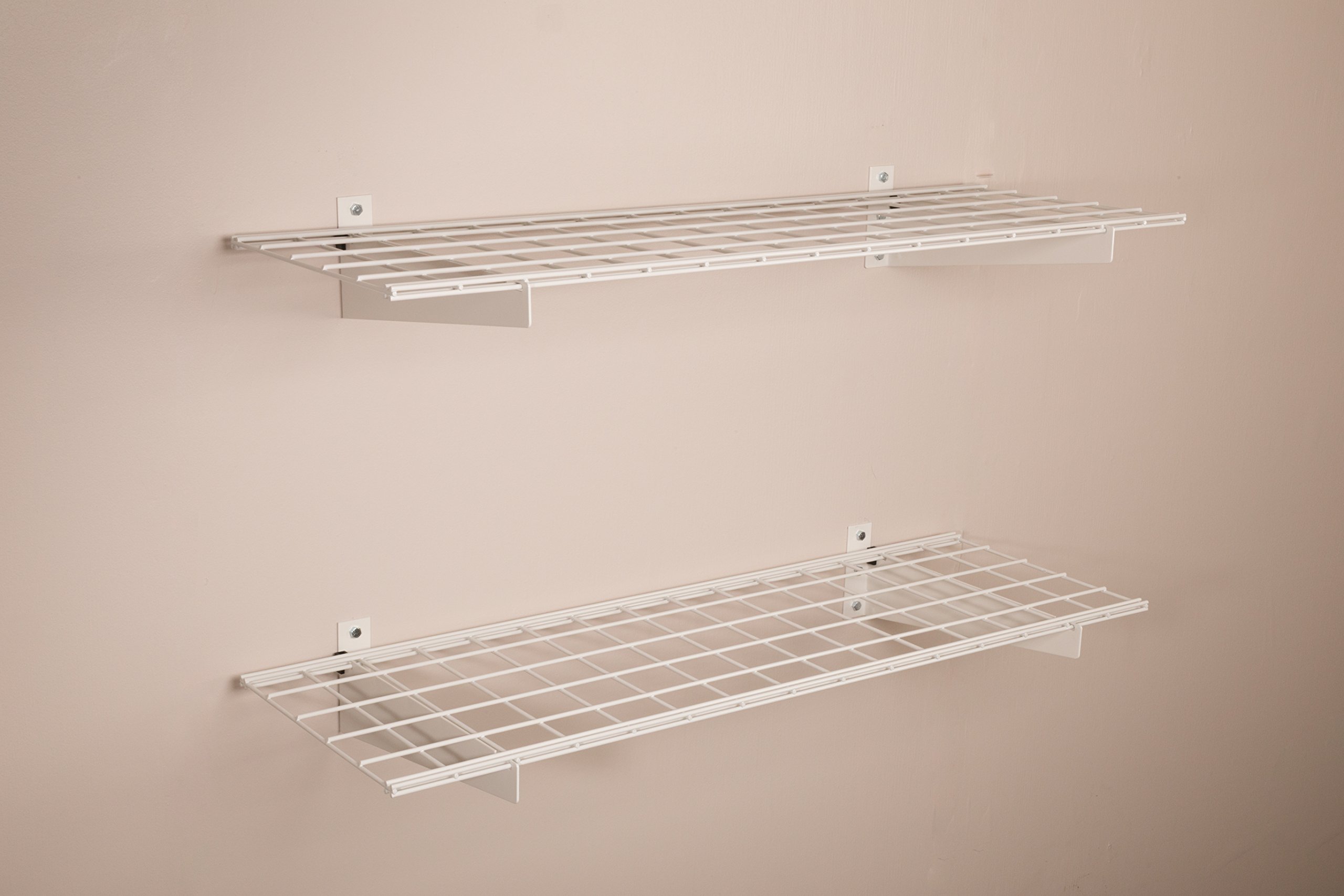 HyLoft 00967 45Inch by 15Inch Wall Shelf, Off White, 2Pack eBay