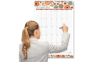 SUNEE 2026 Wall Calendar Large 22.75"x15.5", 21 Month Calendar from October 2025 to June 2027, Vertical Extra Large Monthly Calendar 2026 for Wall, Seasons Color