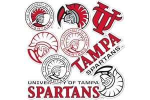 Desert Cactus The University of Tampa Sticker UT Spartans Sticker Vinyl Decals Laptop Water Bottle Car Scrapbook Sheet T2 (Type 2)