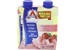 Atkins Protein-Rich Shake, Strawberry, 8 Count