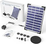 AISITIN 5.5W Solar Fountain Pump with 10 Nozzles for Bird Bath Pond Garden view 8
