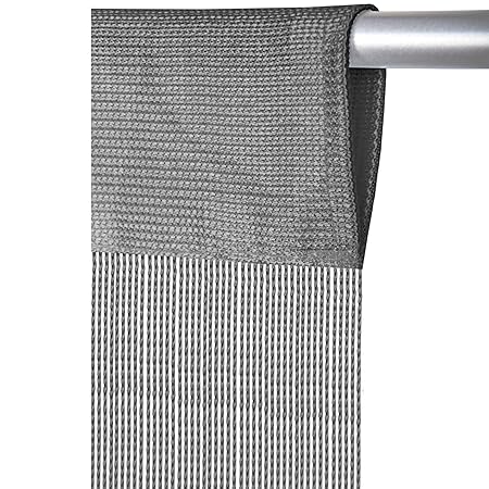 Fadenvorhang mit Stangendurchzug, individuell kürzbare Gardine, moderner und eleganter Dekorationsartikel in vielen Farben un