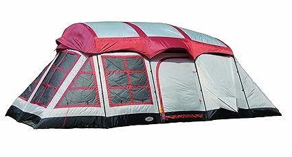 Amazon Com Texsport Big Horn 3 Room Cabin Tent Huge Camping