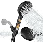 Gabrylly Filtered Shower Head with Handheld, High Pressure 8 Spray Mode Showerhead with Filters, Water Softener Filters Beads