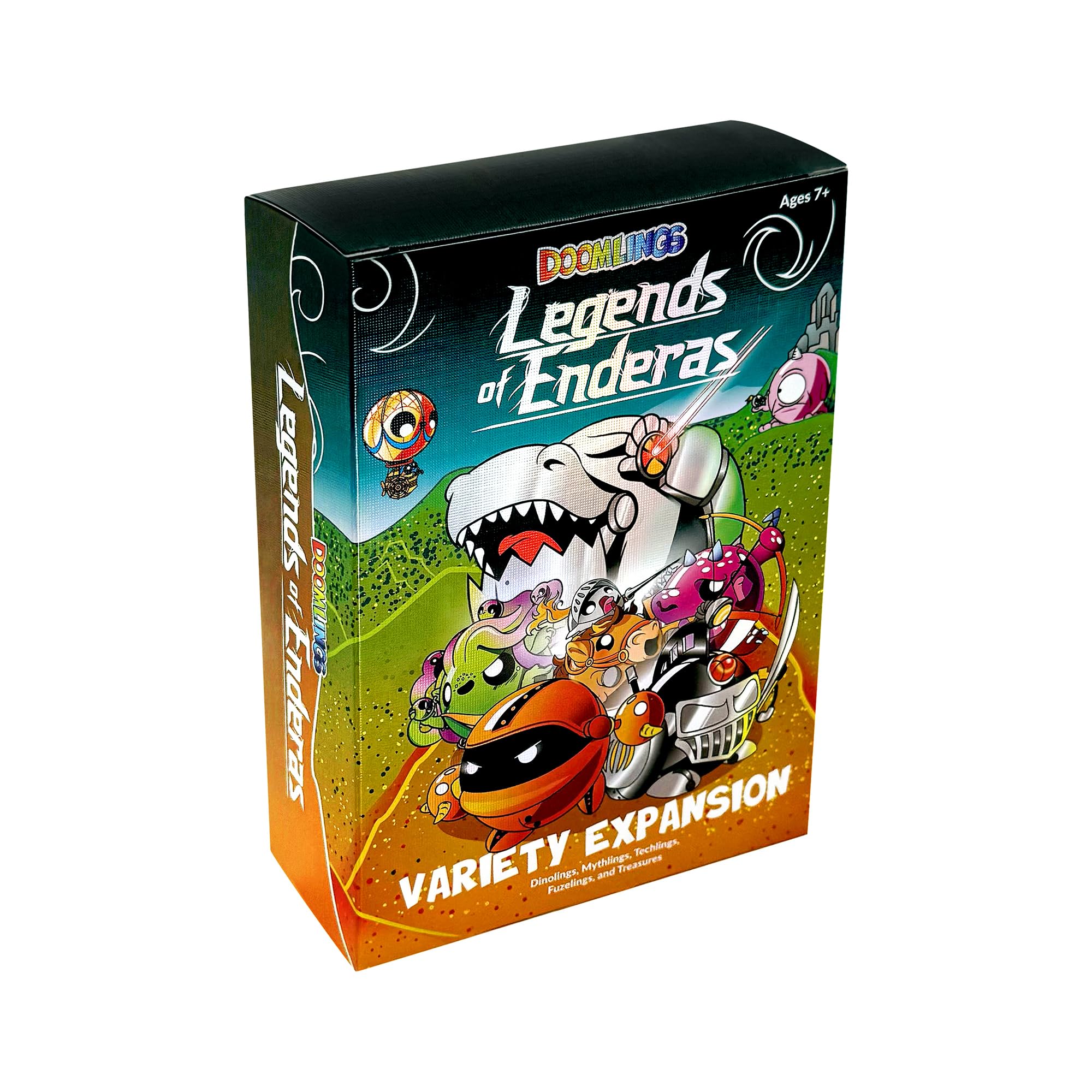 Doomlings Card Game: Legends of Enderas Expansion Pack: 5-in-1 Set with 120 Cards, with New Traits and Gameplay