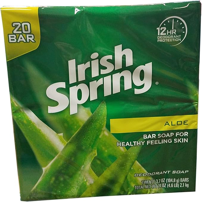 Irish Spring Aloe Bar Soap, 20 Count, 74 Ounce Buy Online at Best Price in UAE Amazon.ae