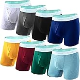 ROSTITCH Mens underwear Upgrade bamboo boxer briefs Breathable,cool dry Soft with Fly,Super elasticity,Multipack