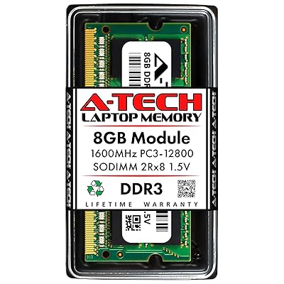 A-Tech 8GB DDR3 SODIMM PC3-12800 Laptop RAM Upgrade