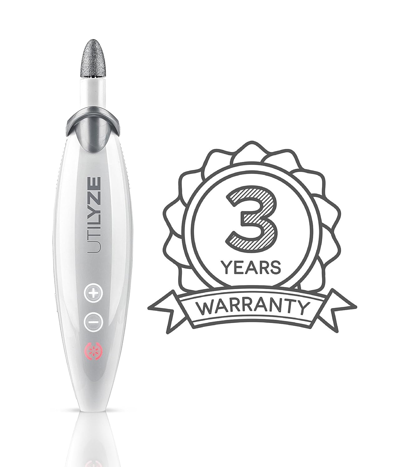 UTILYZE 10-in-1 Professional Electric Manicure & Pedicure Set, Powerful Nail Drill Kit, 10-Speed System, Innovative Touch Control, Tools to File, Buff, Smooth, Shine Nails, Remove Cuticles & Callus : Beauty