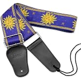 BestSounds Guitar Strap Sun Jacquard for Acoustic &amp; Electric Guitar