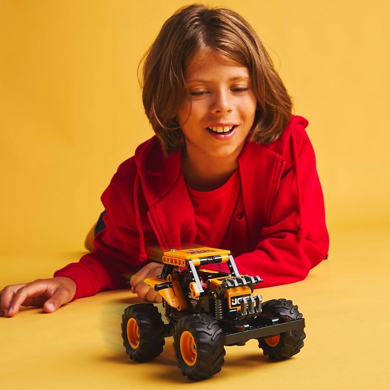 Technic Monster Jam DIGatron Pull-Back Truck Toy - Vehicle Building Set for 7+ Year Old Boys & Girls Who Love Creative Play - Gift Idea 42199