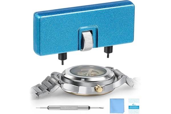 JOREST Watch Battery Replacement Tool Kit, Watch Back Removal Tool for Watch Opening, Watch Wrench Back Remover for Repair, W