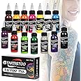 GTARTISTOO Tattoo Ink Professional 14 Colors 1OZ (14 Colors 30ml) Vegan-Friendly Pigment Tattoo Ink Supplies Ink