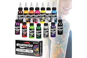 GTARTISTOO Ink Professional 14 Colors 1oz (14 Colors 30ml) Vegan-Friendly Pigment Ink Supplies Ink