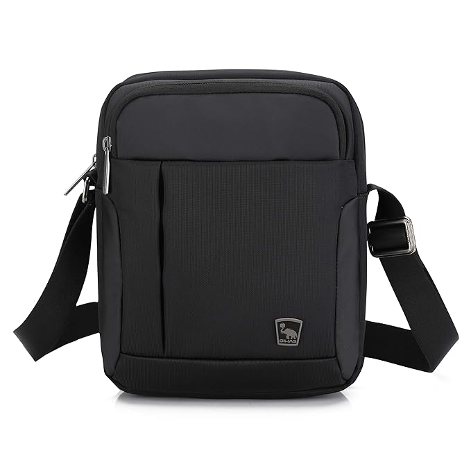 OIWAS Umhängetasche Herren kleine Schultertasche Mini iPad Tasche Messenger Bag für Urlaub Reise Ausflug Spaziergang und Wand