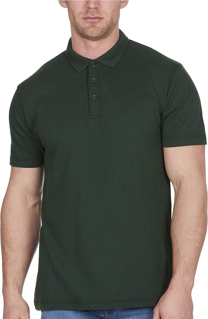 Mens Polo Shirt for Men Classic Plain Big and Tall Plus Size TShirts