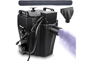 Kiinsehtoq Dry Ice Fog Machine, 3500W Low Lying Fog Machine with Tube Nozzle, Dry Ice Machine High Density Fog Smoke for Wedding Party Events Stage Concert Club Performance DJ Festival (Black)
