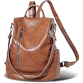 cocururu Women Backpack Purse PU Leather Anti-theft Casual Shoulder Bag Fashion Ladies Satchel Bags
