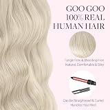 GOO GOO Tape in Hair Extensions 24in 100g 40pcs 60A Platinum Blonde view 3