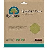 IF YOU CARE 100% Natural Sponge Cloths, 5 Count