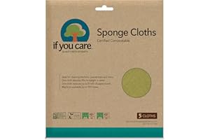 IF YOU CARE 100% Natural Sponge Cloths, 5 Count