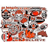 30 PCS of American Football Stickers for Water Bottle, Laptop, Bicycle, Computer, Motorcycle, Travel Case, Car Decal Decoration Sticker
