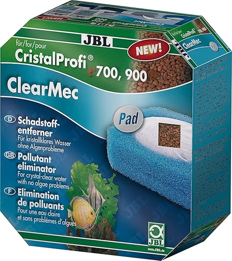 JBL Set mit Nitrit 60175, Nitrat und Phosphatentferner für e 700/701/900/901 ClearMec plus Pad