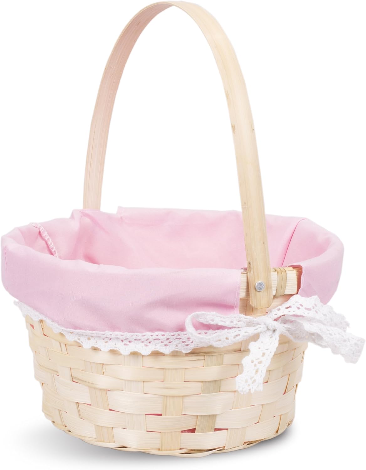 Easter Egg Hunt Wicker Basket Kid Child Party Flower Craft Gift Basket