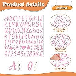 648 PCS Letter Stickers Glitter Alphabet Stickers