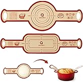 Silicone Sourdough Bread Sling Mat - 2Set Oval Round Dough Baking Slings for Dutch Oven, NonStick High Degree Kitchen Sour Cookie Making Loaf Pan Lifter Liner, Reusable Transfer Mats With Long Handles