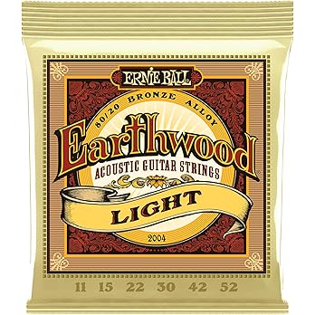 Ernie Ball Earthwood Light 80/20 Bronze Acoustic Guitar Strings - 11-52 Gauge - View 8