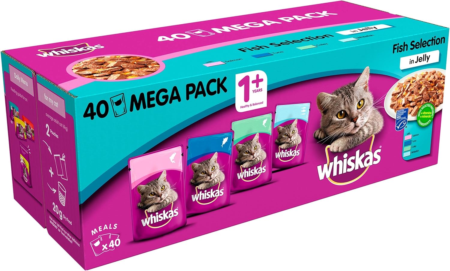 Whiskas 40 pouches Clearance