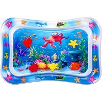 Bellababy Tummy Time Premium Pat and Play Water Mat Inflatable Play Activity Center for Babies and Toddlers