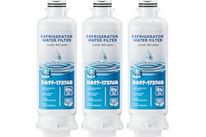 HAF-QIN/EXP Water Filter Replacement, Fit for Samsung Water Filter DA97-17376B, HAF-QIN, PDA97-08006C, RF23M8070SG, RF23M8070SR, RF23M8090SG, RF23M8570SR, WD-F45, 3 Pack, By AVXBYR