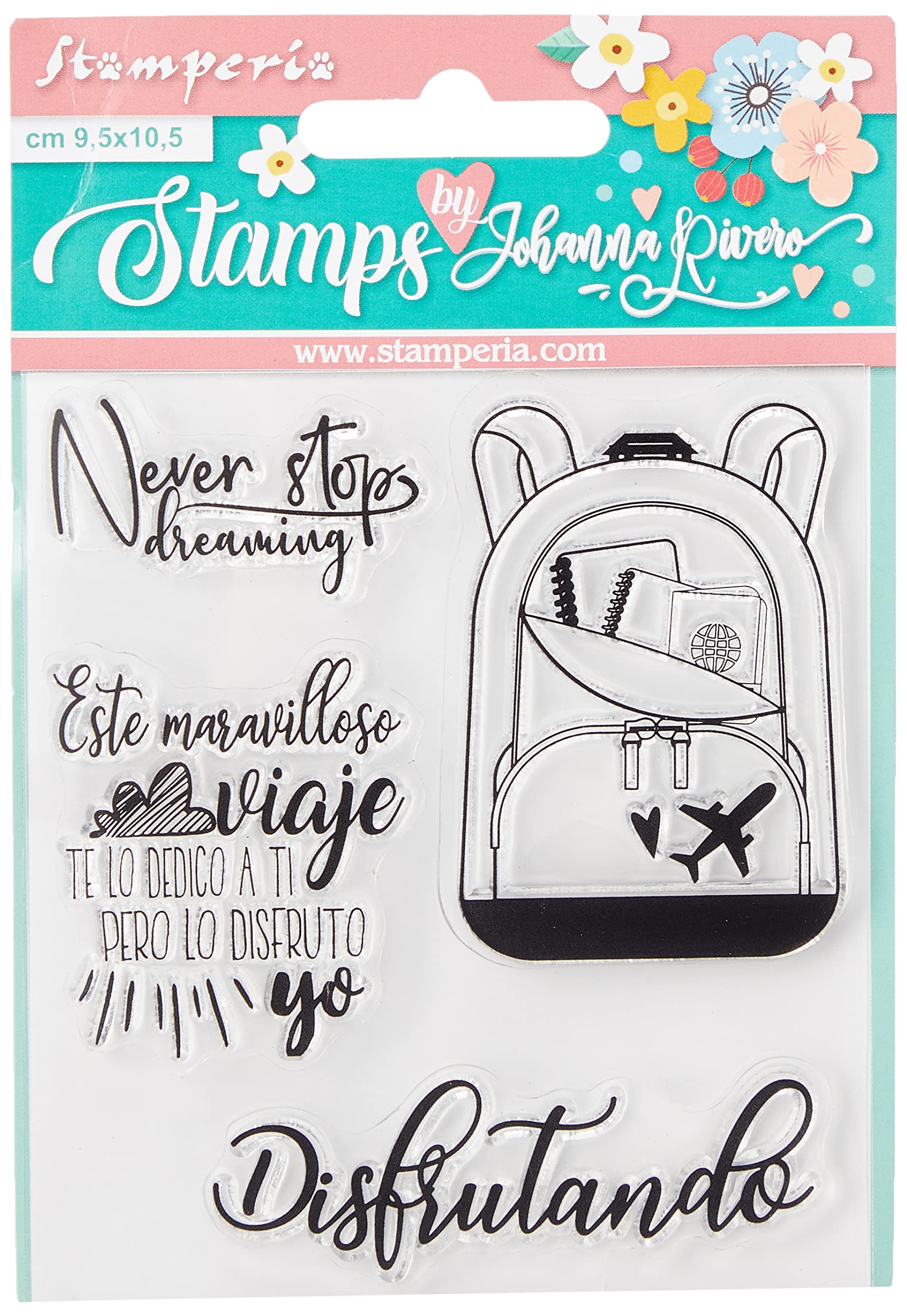 STAMPERIA INTERNATIONAL, KFT Cling Stamps, Backpack by Johanna Rivero, One Size