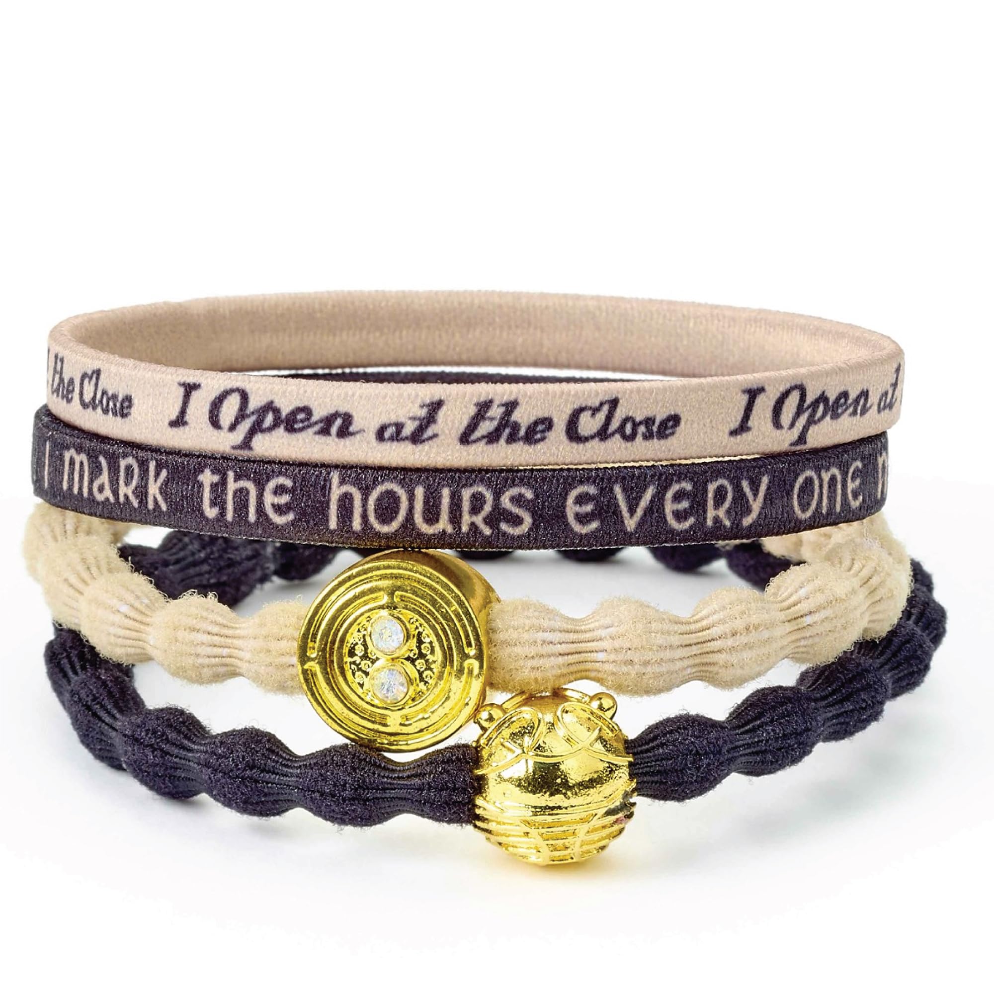 Harry Potter Time Turner and Golden Snitch Hair Band Set by The Carat Shop