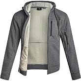 Spyder Mens Zip Up Hoodie Sherpa Fur Lined Sweatshirt - Sherpa Fleece Soft | Fleece Lined, Heavyweight, Extra Warm Soft Sweatshirt, Cozy Everyday Comfort for Layering, Commutes, and Cold-Weather Wear