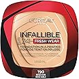 L’Oréal Paris Makeup Infallible Fresh Wear Foundation in a Powder, Up to 24H Wear, Waterproof, Beige Sand, 0.31 oz.