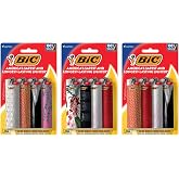 BIC Maxi Pocket Lighters, Fashion Designs, 12-Pack | Christmas Stocking Stuffers, Holiday Candle Lighting, Assorted Fashion Designs, Adult Gift Basket, America's #1 Lighter