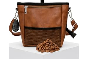 OtterPets Dog Treat Pouch PU Leather, Hands-Free Pouches for Dog Training Treat Pouch, Built in Poop Bag Holder, Treat Pouche