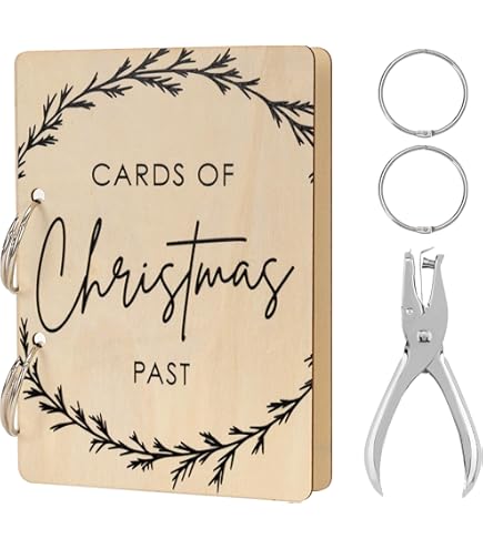 Amazon.com: Personalized Christmas Card Holder,Cards of Christmas Past  Binder Keepsake, Holiday Card Keeper Album, Greeting Card Album Organizer  (Christmas Card 04) : Office Products