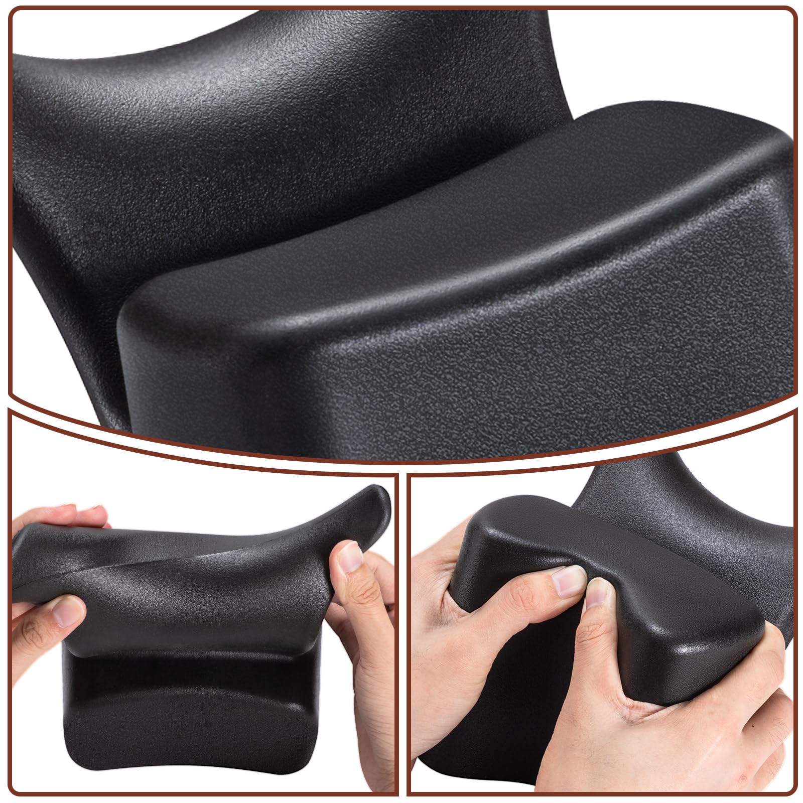 Noverlife Shampoo Bowl Neck Rest, Comfortable Hair Salon Rubber Cushion Shampoo Sink Gel Neck Pad, Professional Hair Washing Pillow Support for Home Salon, Beauty Salons, Barbershop, SPA