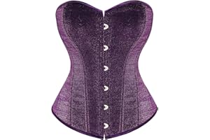Scarlet Darkness Corset Tops for Women Sequin Boned Strapless Renaissance Corset for Party