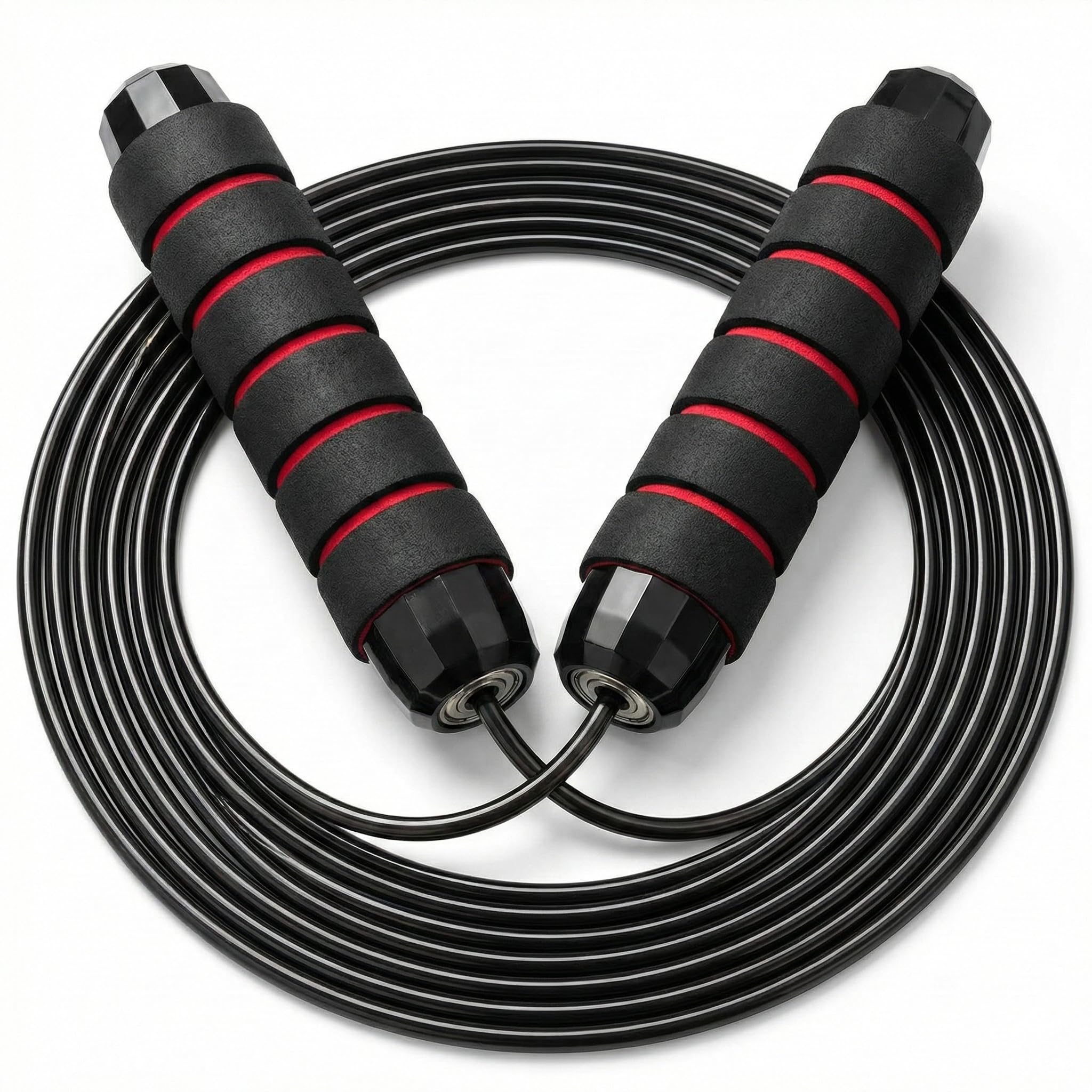 VAZCAN® Jump Rope for Boxing and Fitness – Adjustable Jump Rope with Steel Cable and Bearings – Ideal for Crossfit, Cardio, Exercise at Home and Gym