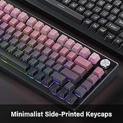 Hkfos Gradient Side Print Keycaps Pink, Double Shot