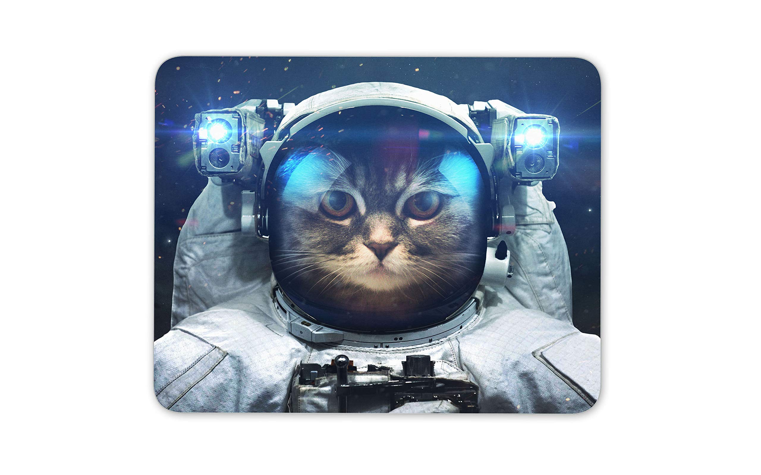 Destination Vinyl Ltd Astronaut Cat Mouse Mat Pad - Kitten Space Funny Joke Computer #12438