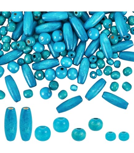 Lot De 50 Perles Ovales En Bois Pour La Fabrication De Perles, Perles En Macramé Avec Trou De 9 Mm Pour Guirlandes, Tresses, Décoration D'intérieur, Fête, Noir, Marron (30 X 20 Mm