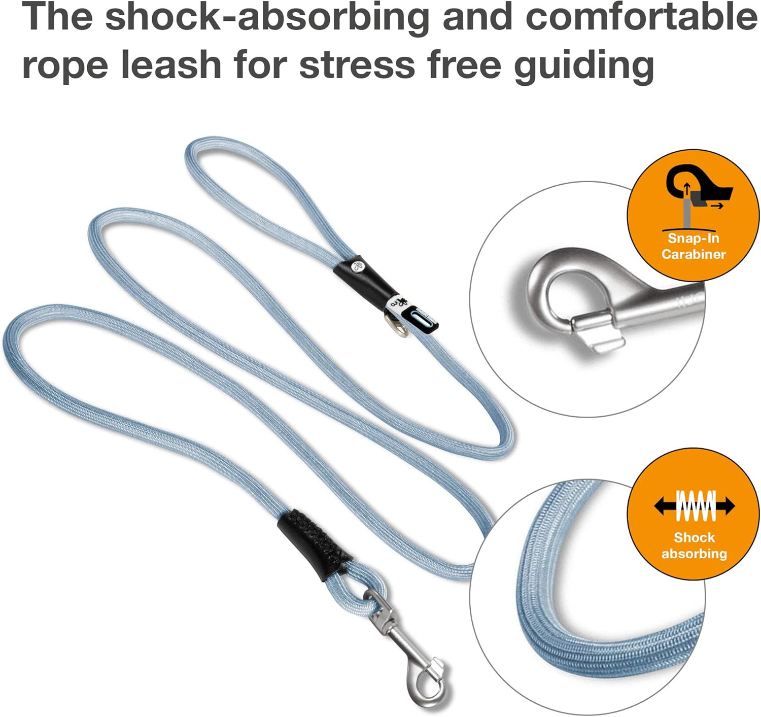 Stretch Comfort Leash Skyblue M - Image 3