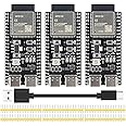 SANXIXING 3PCS ESP32 S3 Development Board 2.4G WiFi BT Module Internet of Things ESP32-S3-WROOM-1 N16R8 MCU 44Pin 8M PSRAM with 1pc 50CM Type-C Cable Set