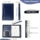 GraduatePro A5 Clipboard Folder with 120 Note Paper 6-Ring Binder Blue view 2